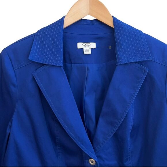 Cato Women's Size 16/18 Blazer Jacket
Royal Blue, Lined - Picture 10 of 15